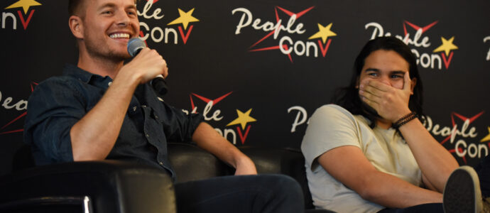 Rick Cosnett et Carlos Valdes - Panel Super Heroes Con 2 - photo : roster con / youbecom