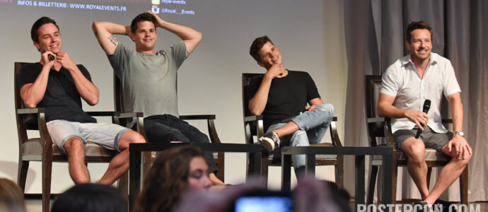 The Full Moon Is Coming Back Again - Ryan Kelley, Max Carver, Charlie Carver & Ian Bohen - Photo : Rostercon.com / Youbecom.fr