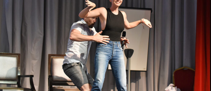 The Full Moon Is Coming Back Again - Ian Bohen & Shelley Hennig - Photo : Rostercon.com / Youbecom.fr