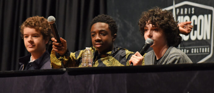 Comic Con Paris - Caleb McLaughlin, Finn Wolfhard & Gaten Matarazzo - Stranger Things