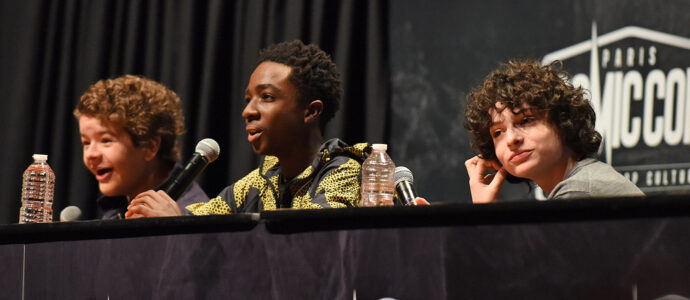 Comic Con Paris - Caleb McLaughlin, Finn Wolfhard & Gaten Matarazzo - Stranger Things