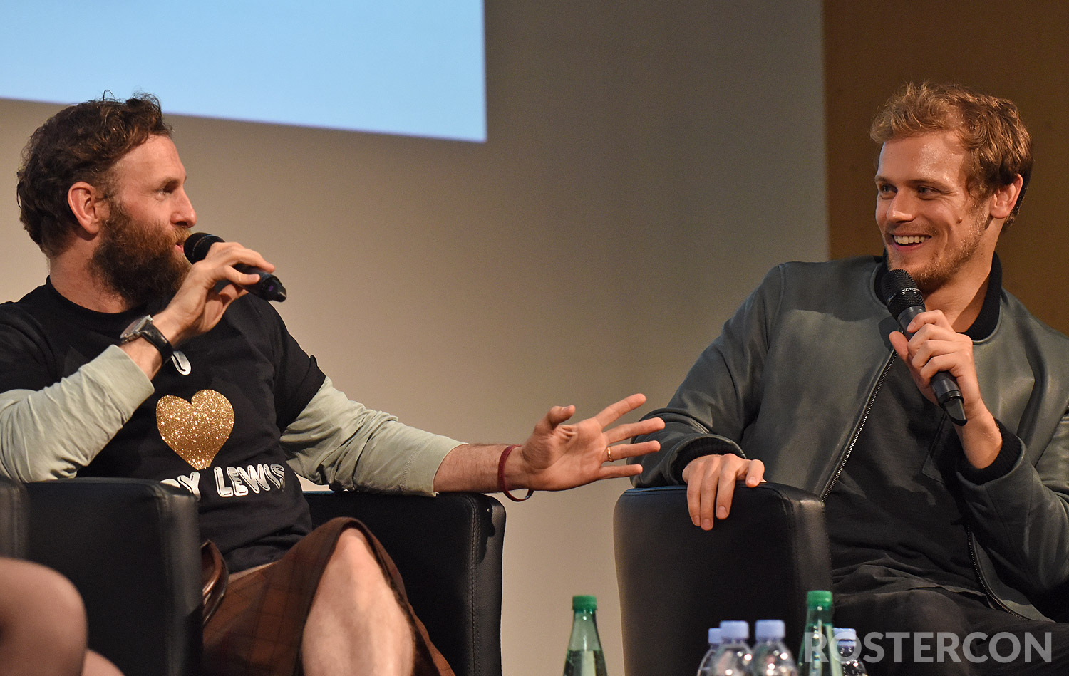 Panel Sam Heughan & Steven Cree - The Land Con - Outlander