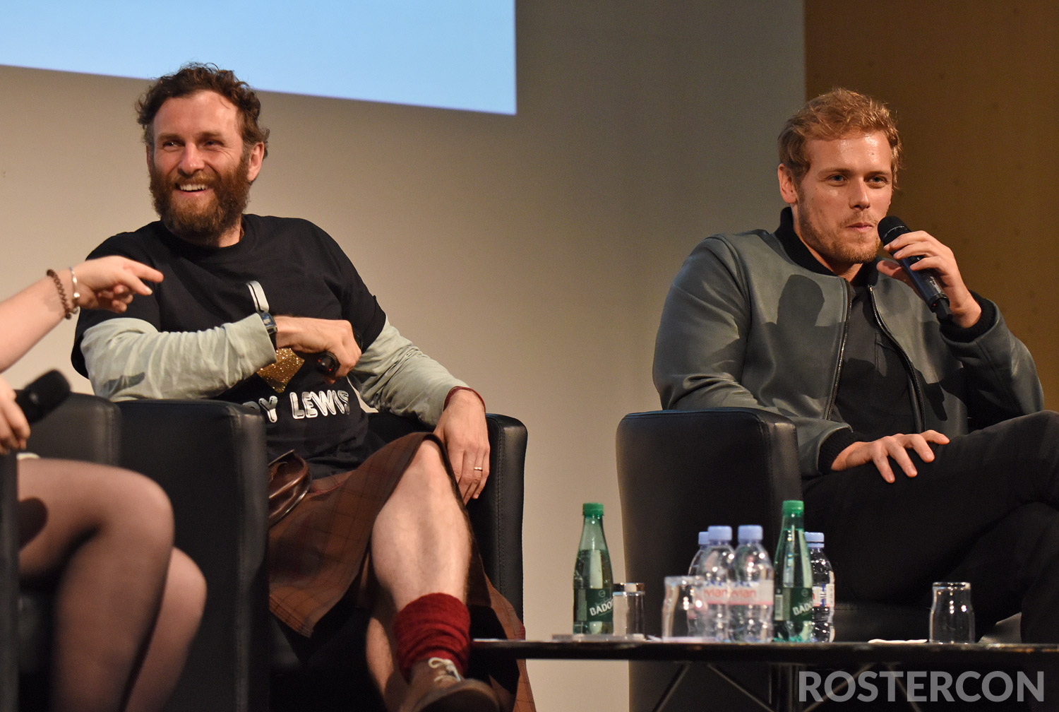 Panel Sam Heughan & Steven Cree - The Land Con - Outlander