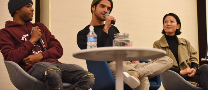 Khylin Rhambo, Tyler Posey & Arden Cho - Wolfies in Paris - Teen Wolf