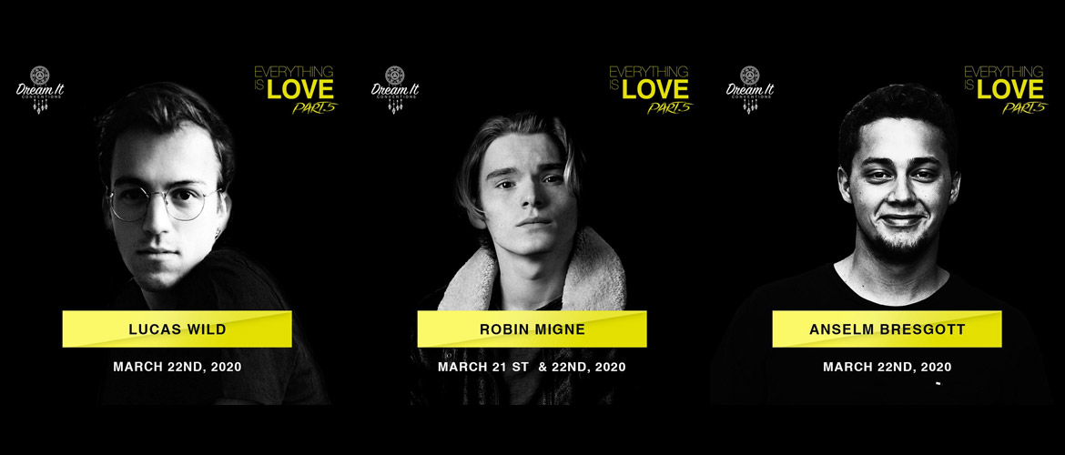 Everything is Love 5 : Robin Migné, Lucas Wild et Anselm Bresgott annoncés à la convention