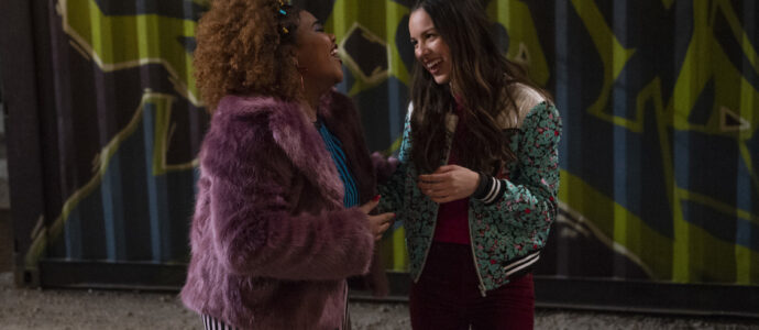 Photo High School Musical: The Musical: The Series – Episode 105: Homecoming - Dara Renee (Kourtney) & Olivia Rodrigo (Nini)