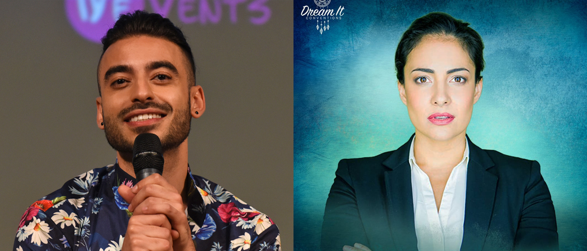 Shadowhunters: Jade Hassouné attending a virtual convention, Nicola Correia-Damude in Paris in early summer 2022