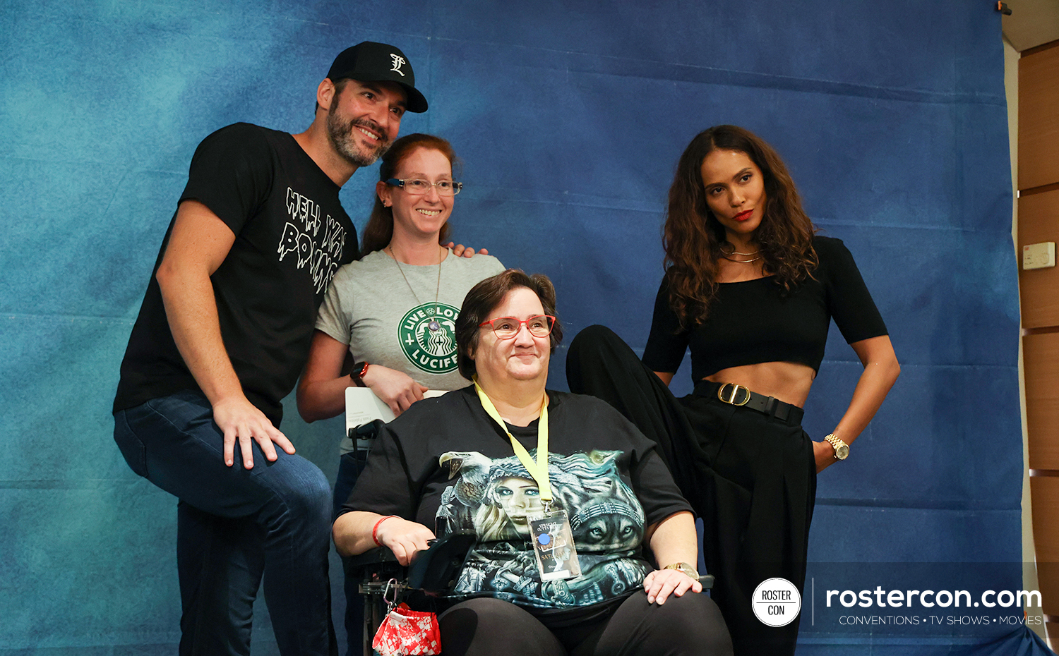 Tom Ellis & Lesley-Ann Brandt - Photoshoot - Straight Outta Hell - Lucifer