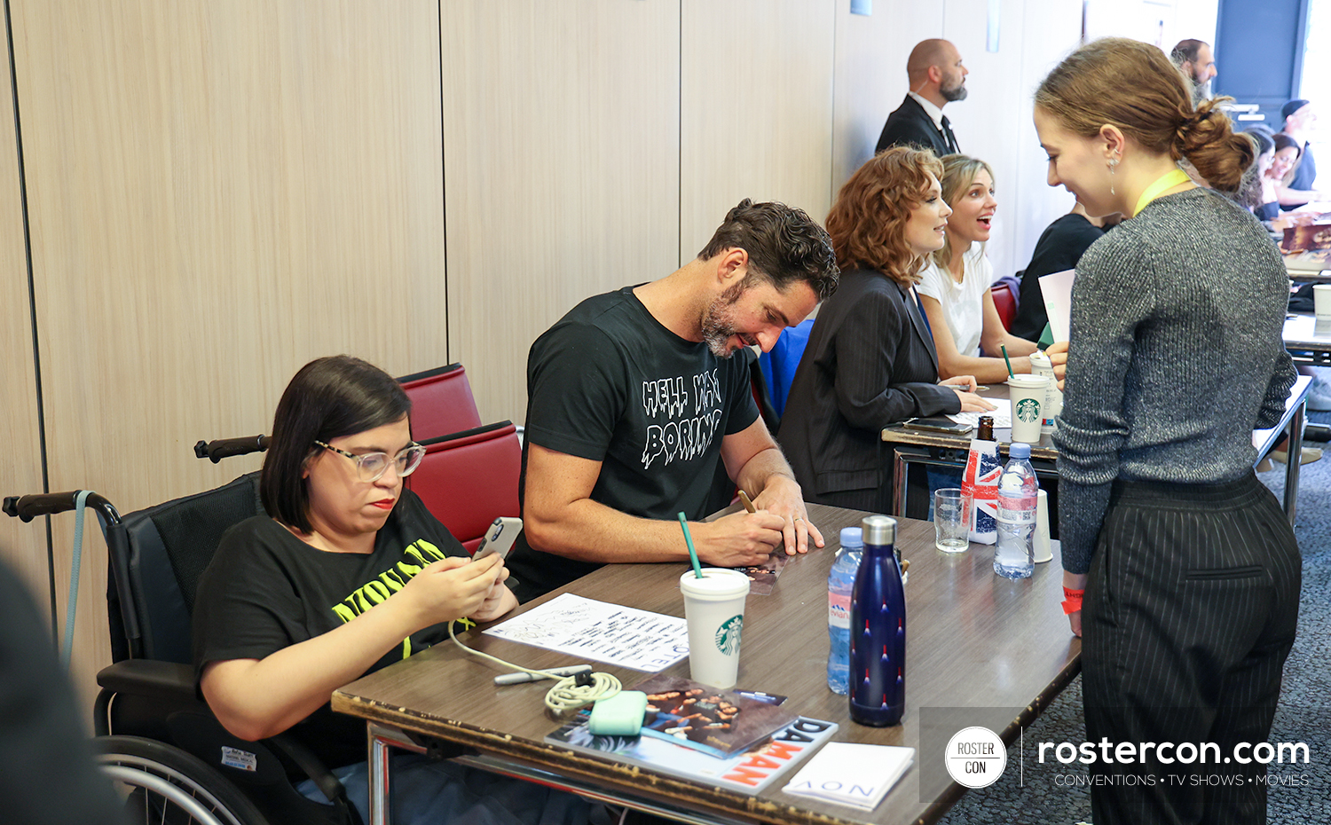 Tom Ellis & Tricia Helfer - Autographs - Straight Outta Hell - Lucifer