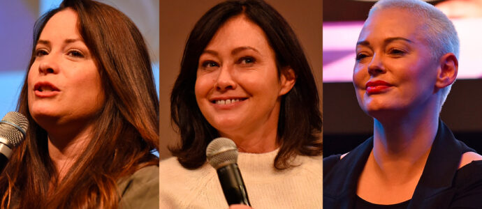 Charmed: Holly Marie Combs, Shannen Doherty and Rose McGowan in Paris in 2023
