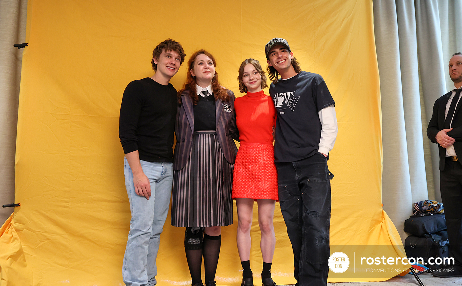 Photoshoot - Hunter Doohan, Emma Myers & Georgie Farmer - Wednesday - Dream It Fest Paris