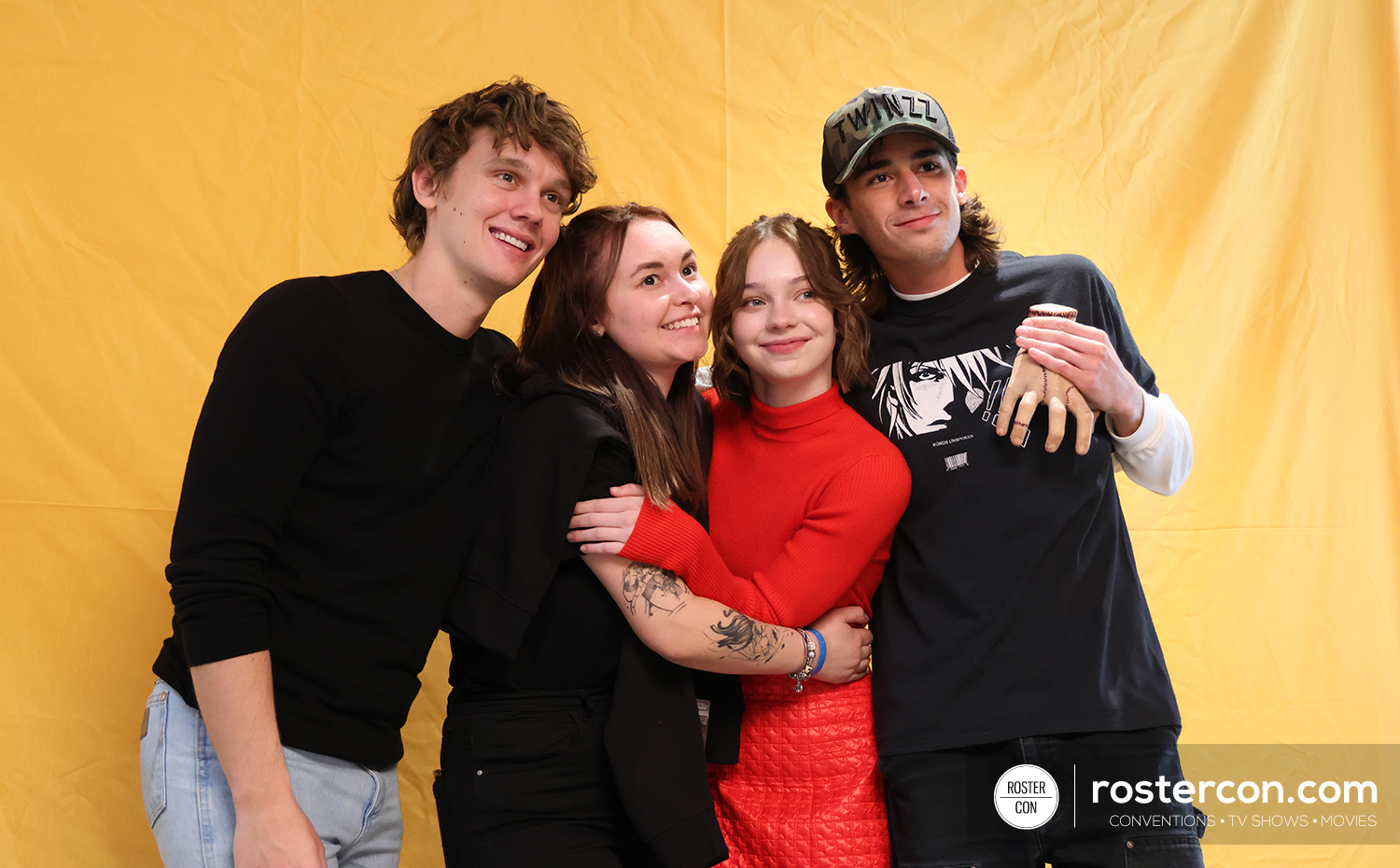 Photoshoot - Hunter Doohan, Emma Myers & Georgie Farmer - Wednesday - Dream It Fest Paris
