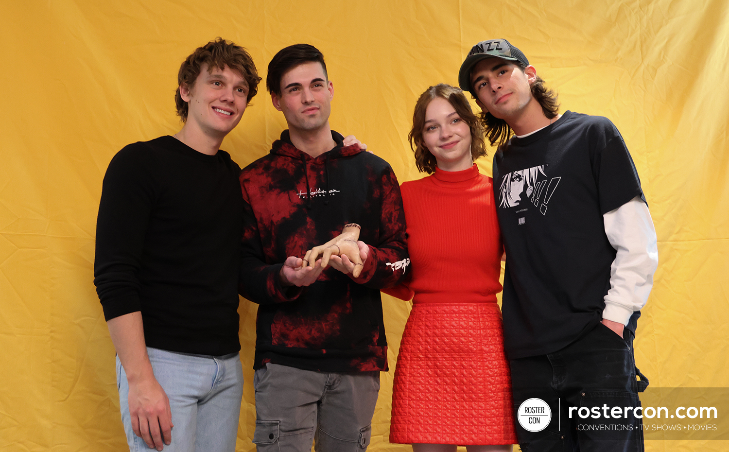 Photoshoot - Hunter Doohan, Emma Myers & Georgie Farmer - Wednesday - Dream It Fest Paris