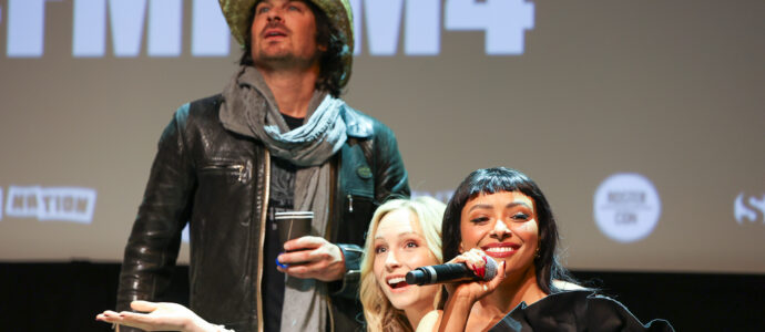 Candice King, Kat Graham & Ian Somerhalder - Opening Ceremony - Forever Mystic Falls Fan Meet 4 - The Vampire Diaries
