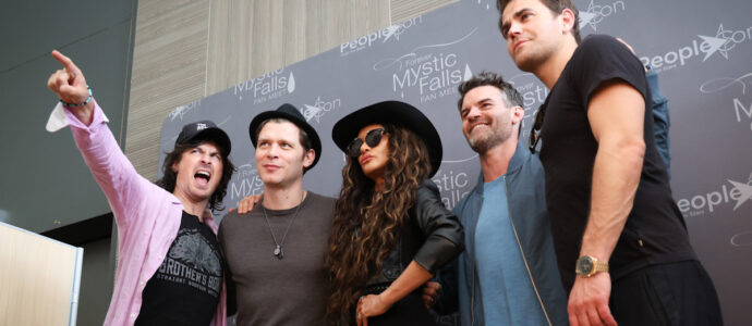 The Vampire Diaries : Ian Somerhalder, Paul Wesley et trois autres stars de la série réunis à Paris The Vampire Diaries : Ian Somerhalder, Paul Wesley et trois autres stars de la série réunis à Paris