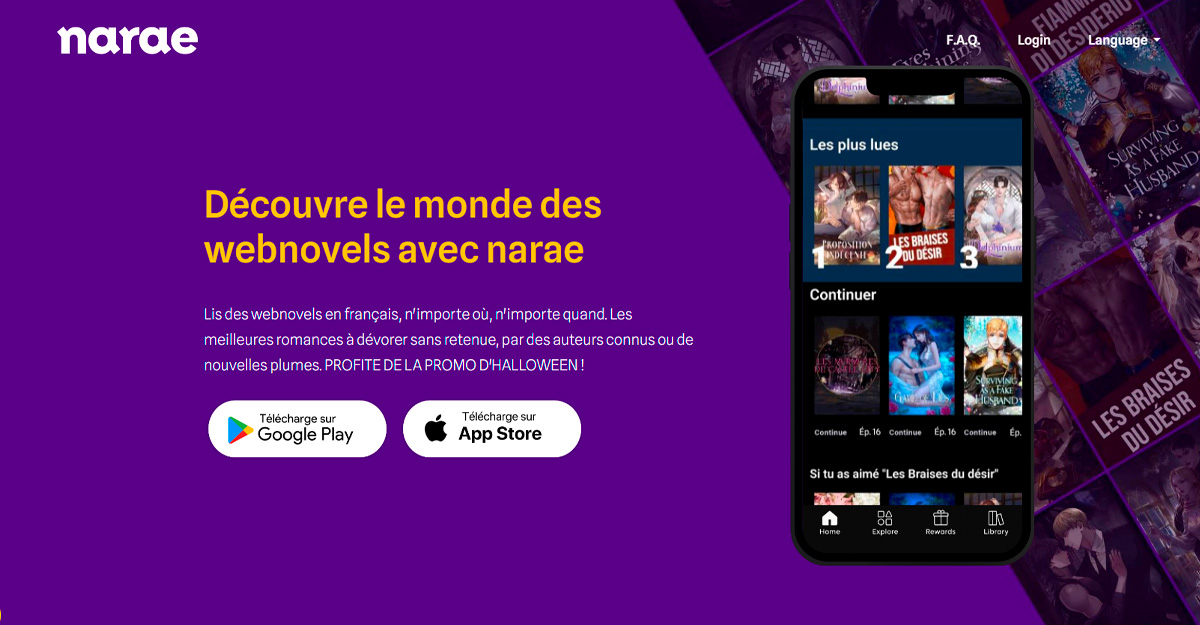 Narae : La nouvelle appli pour les lecteurs de romance
